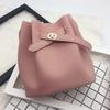 Borsa Secchiello Semplice Guangzhou, Borsa Piccola con Chiusura a Fibbia Larga, Monocolore Casual a Spalla