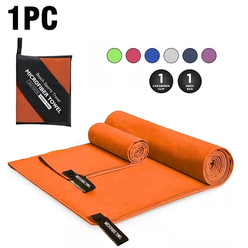 Ręcznik z mikrofibry, gruby, sportowy, podróżny, szybkoschnący, super chłonny i super miękki, duży ręcznik do włosów, lekki ręcznik fitness
