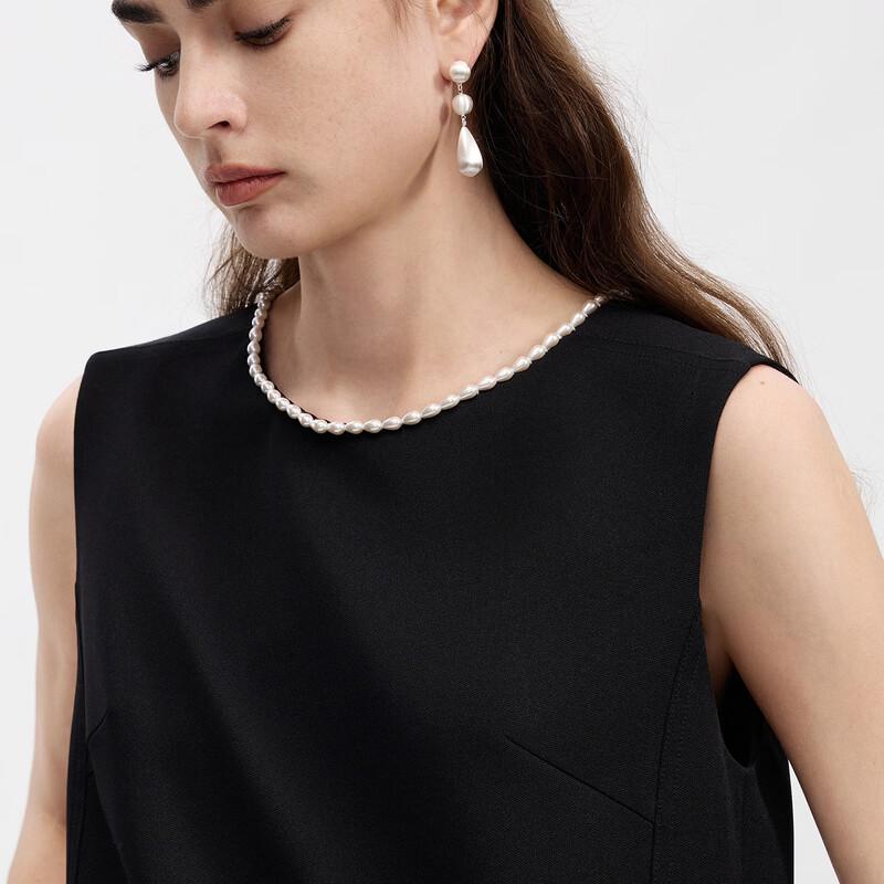 Lanzi Round Neck Sleeveless Midi Dress