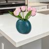 Unbreakable Plastic Flower Vases With Ceramics Look Modern Design For Small Bouquets Indoor Table Centerpieces Decors