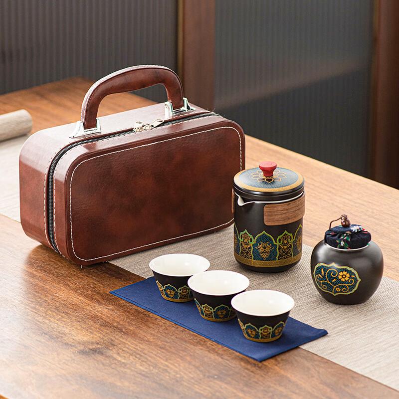 

Portable Ceramic Kung Fu Travel Tea Set