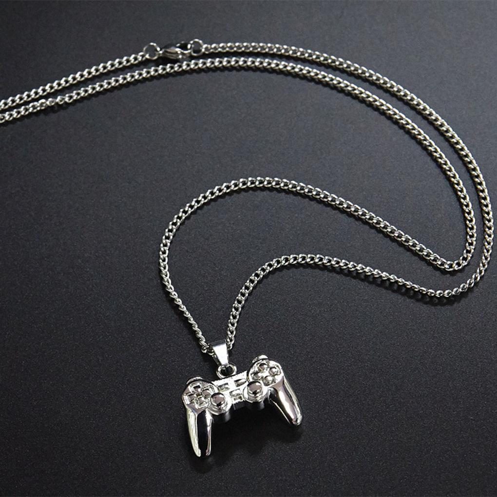 Statement With Style Game Controller Pendant Necklace Instantly Elevate Any Outfit Metal Chain Gift Idea, Sliver