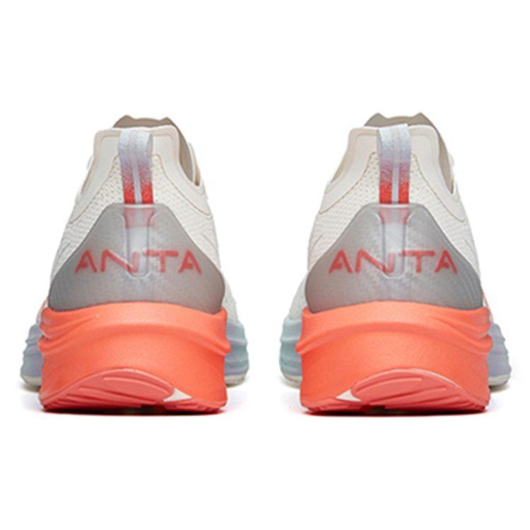Anta MACH 1.0 Sports Breathable Low Top Running Shoes Women's Ivory White 122215566-3