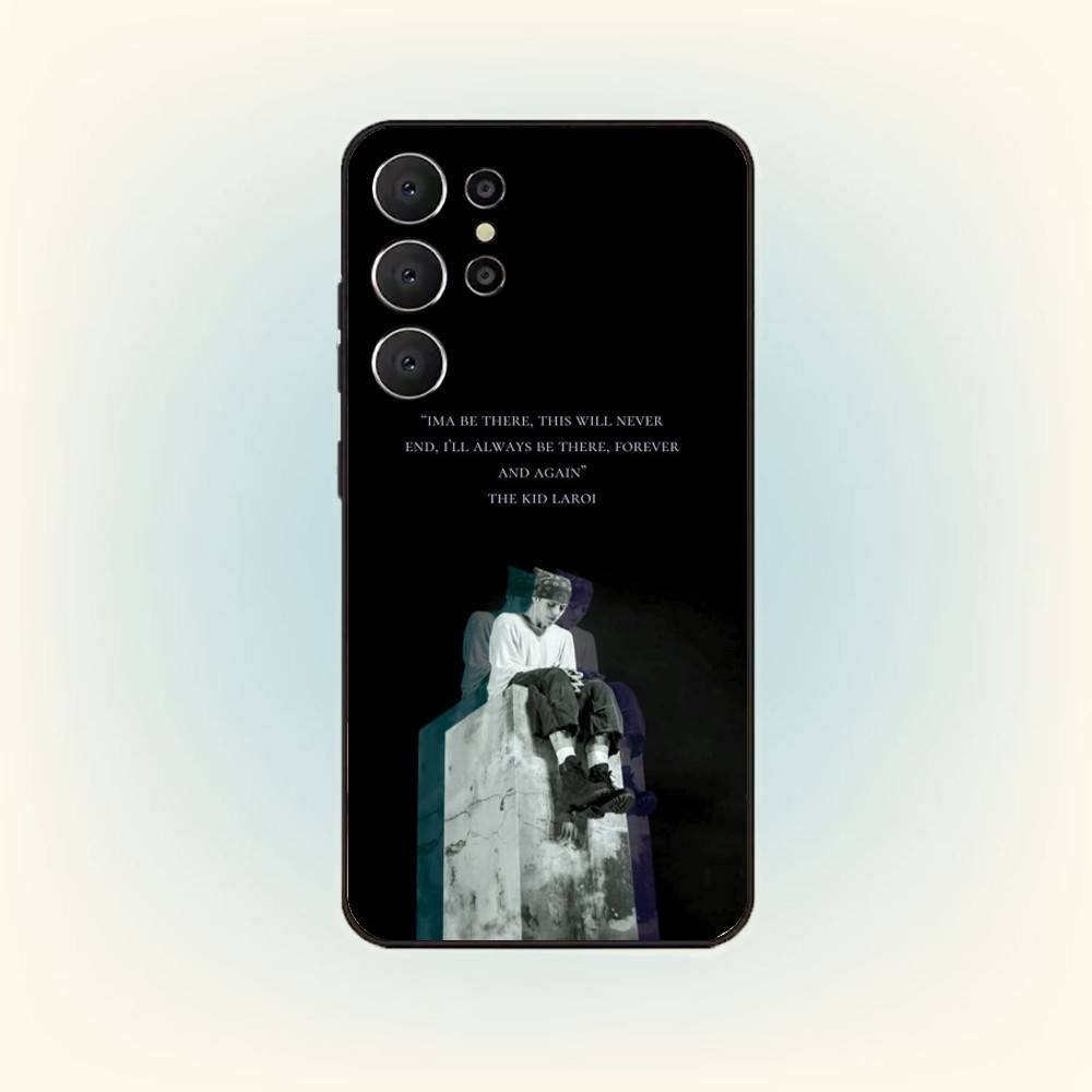 SINGER The Kid L-Laroi Phone Case For Samsung S26,S25,24,23,22,30,21,10,9,Ultra,Plus,Lite,FE Soft Black Case