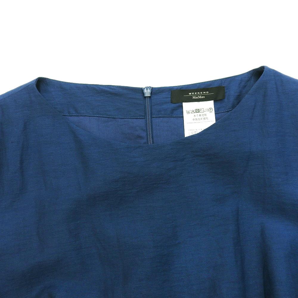 Max MaraWEEKEND Women's linen blend flared dress, navy, size 40, 522115116 dress 40 NavyUsed