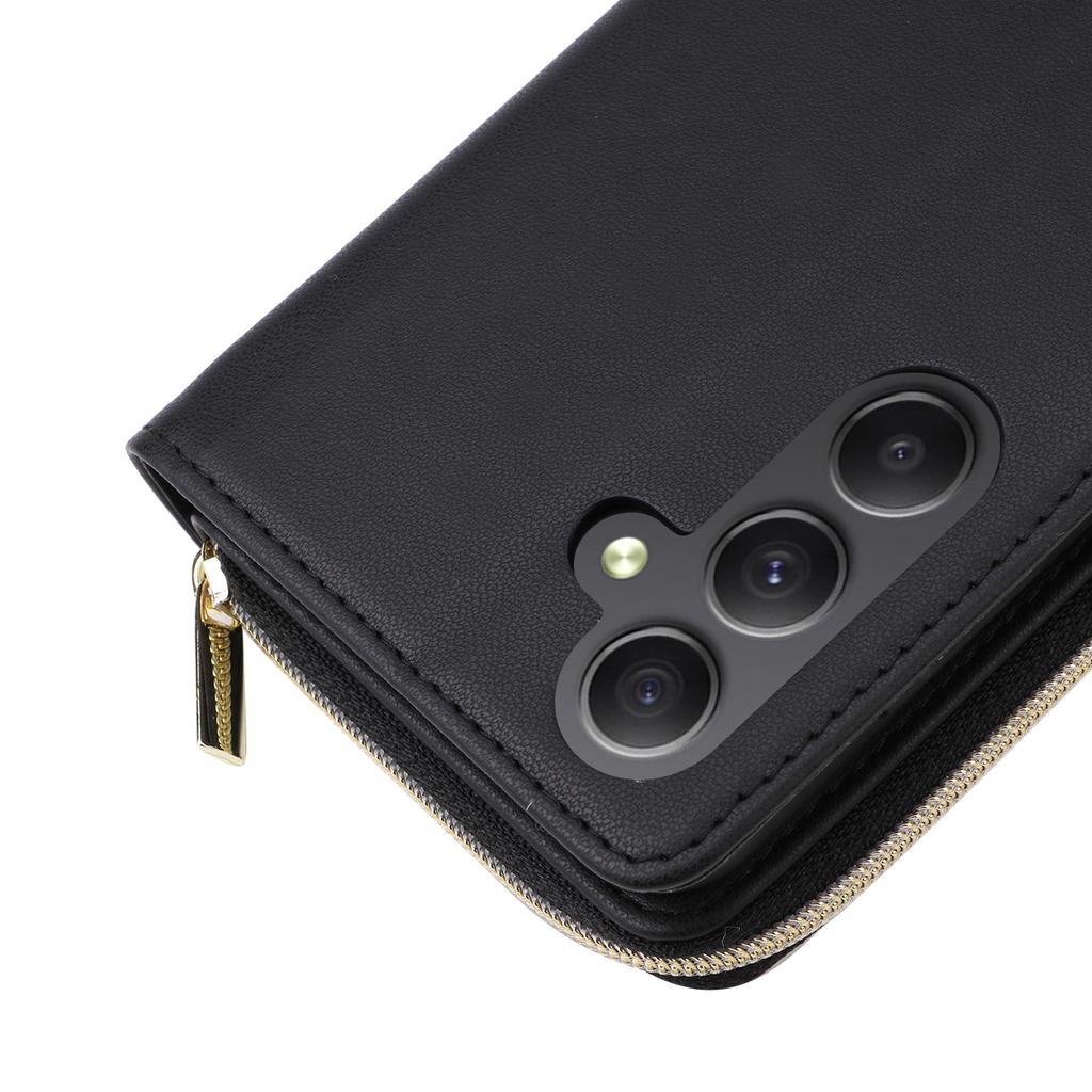 R20 For Samsung Galaxy A34 5G Case Zipper Wallet PU Leather Phone Cover