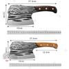 Kitchen Butcher Knife Chopping Bone Knife Household Vegetable Slicing Cleaver High Carbon Steel Cooking Chef Knife Wooden Handle