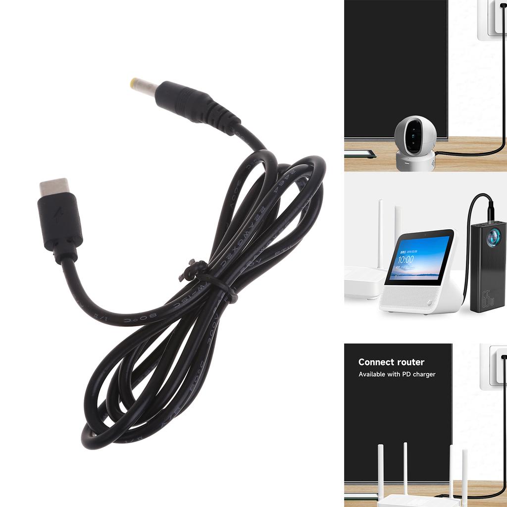 Μετατροπέας/Καλώδιο Φόρτισης USB Type C Θηλυκό σε DC 4.0x1.7mm Αρσενικό Jack 12V για Router, Ανεμιστήρα, Φωτισμό LED