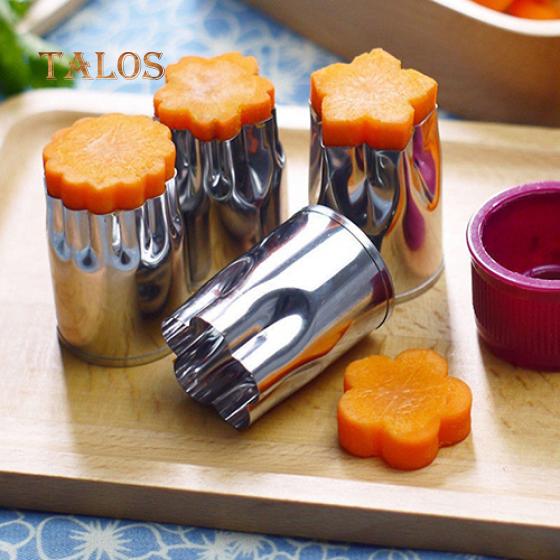 8Pcs  Flower Shape Vegetable Fruit Cake Biscuit Cookie Cutter Mold Slicer Kitchen Accessories