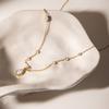 Stainless Steel Water Drop Zircon Necklace Women Classic Minimalist Stylish