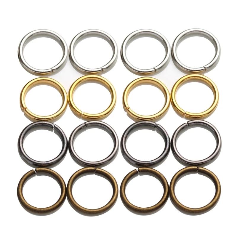 50-200pcs DIY Jewelry Findings Open Single Loops Jump Rings Split Ring for jewelry making Open Jump Rings Connectors Wholesale