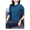 Plus Size Women S Long Sleeve Loose Cotton Mid Length Shirt