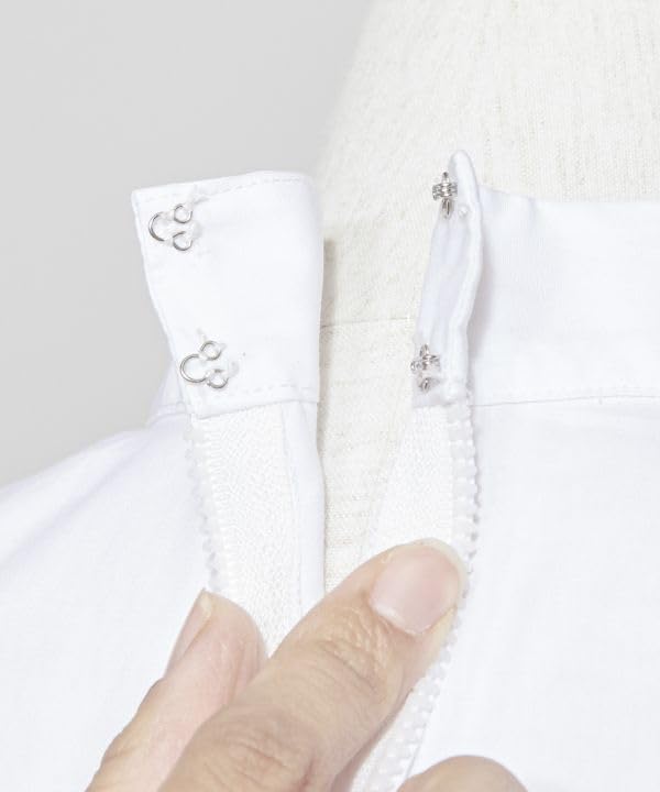 Maunaloa Modern American Stand Weiß Damenbluse, Medium,