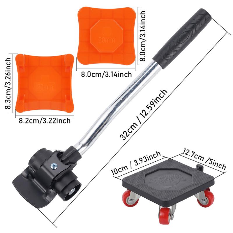 500KG Heavy Duty Furniture Lifter Transport Mover Sliders Furniture Roller Furniture Dolly Labor-Saving Furniture Mover Tools
