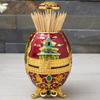 European Style Automatic Toothpick Box Alloy Vintage Palace Organizer Holder Toothpick Dispenser Box Home Desktop Decoration
