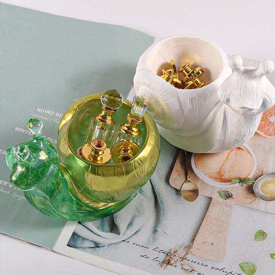 Snail Silicone Mold Creative Shape Non-Stick Heat-Resistant Reusable DIY Handmade 3D Large Flower Pot Vase Resin Mold