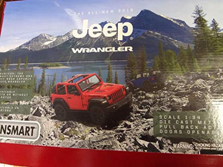 Kinsmart 2018 Jeep Wrangler Czerwony Hardtop,