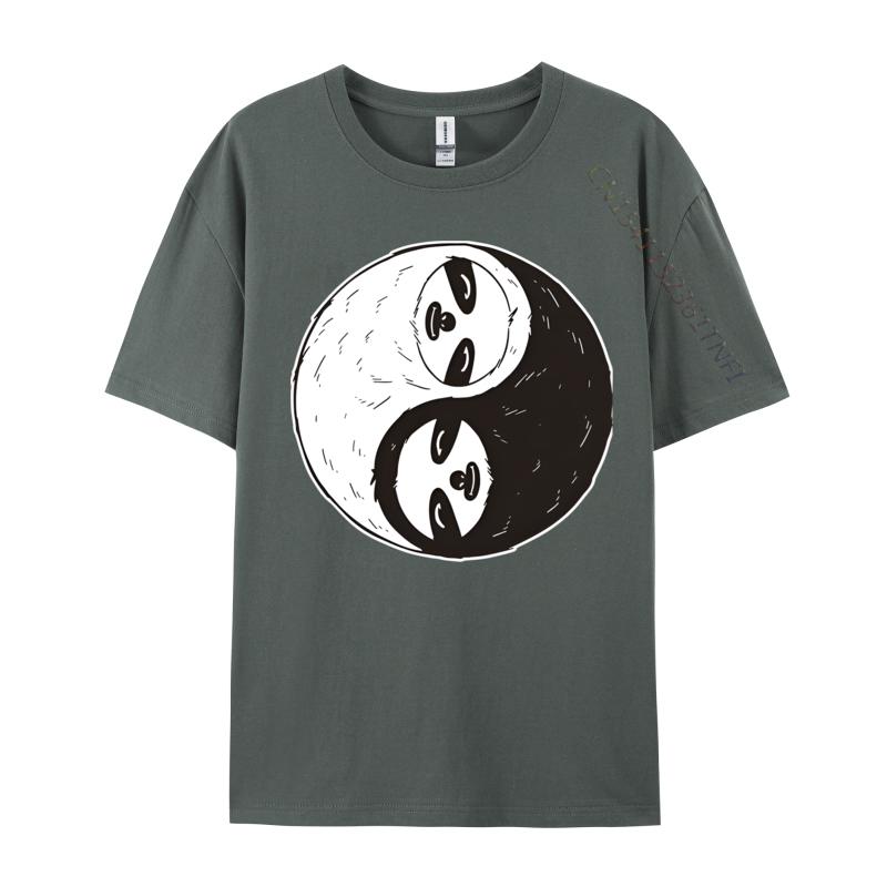 Funny Sloth Yin And Yang Chinese Quiet T Shirts Men Tee Shirts Party Tshirts For Men Tops New Clothes Normal