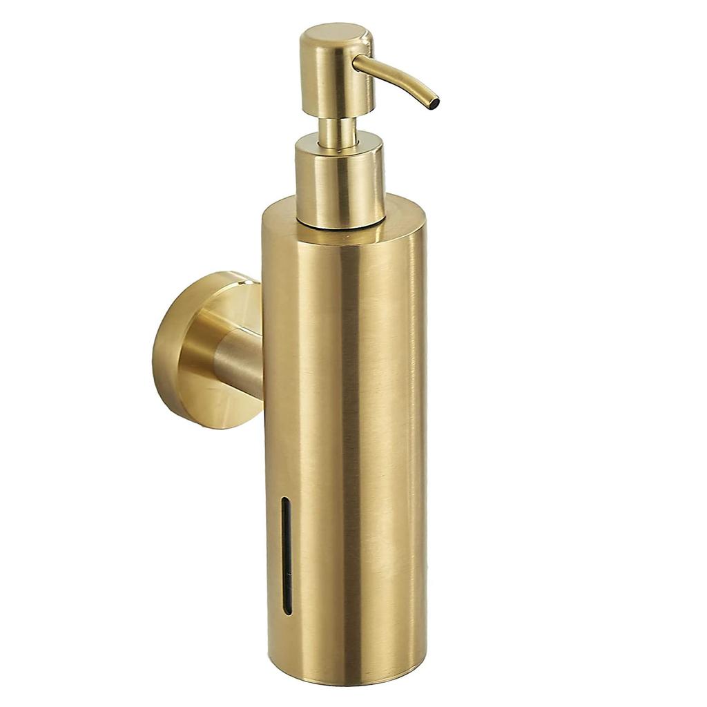 304 Stainless Steel Soap Dispenser Black Shower Shampoo Bottle Hotel Wall Hanging Press Hand Sanitizer Bottle