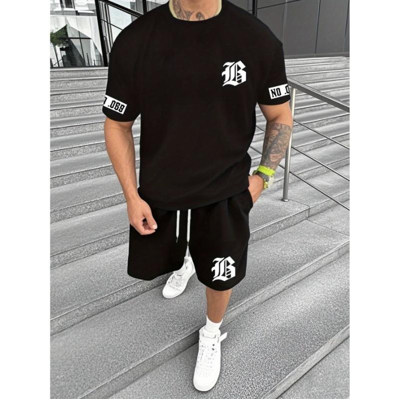 The popular 3D printed casual and simple outdoor street men s suit for Summer S