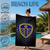 Asciugamano da Spiaggia in Microfibra con Stampa dello Stemma di Leeds, Morbido e Assorbente, Asciugatura Rapida, Ideale per Viaggi Estivi, Essenziale per la Spiaggia, Piscina