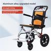 Foldable Aluminum Alloy Airplane Wheelchair Lightweight Travel Small Elderly Disabled Hand Push Chair