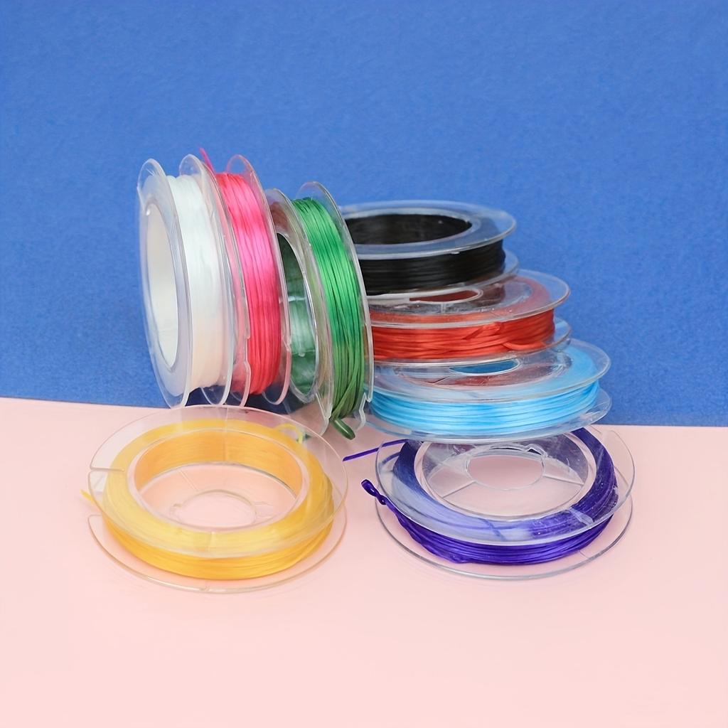 1/8 Rollen Elastische Stretch Kristallfaden Kordel Gemischt für Schmuckherstellung Armband Perlenfaden 10 Yards/Rolle
