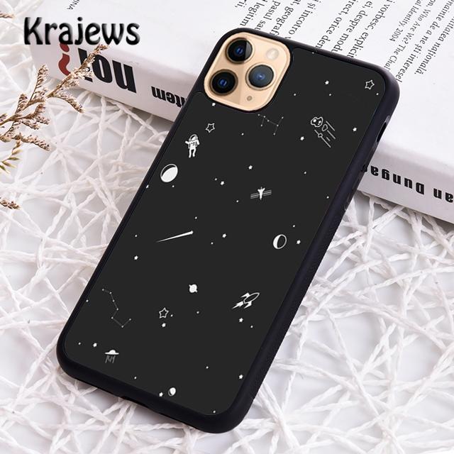 Krajews Astronaut Stars Constellation Phone Case Cover For iPhone 17 Air 16 15 14 plus 11 12 13 pro max Plus coque Fundas
