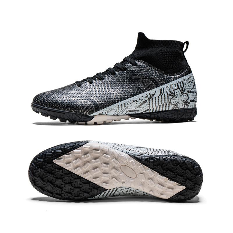 High-top adult football shoes men's and women's TF broken nails artificial turf AG long nails student training football shoes