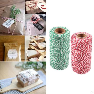 Zwei Rollen 100 Meter Schnur - Basteln Weihnachten Feiertag für und Geschenkverpackung