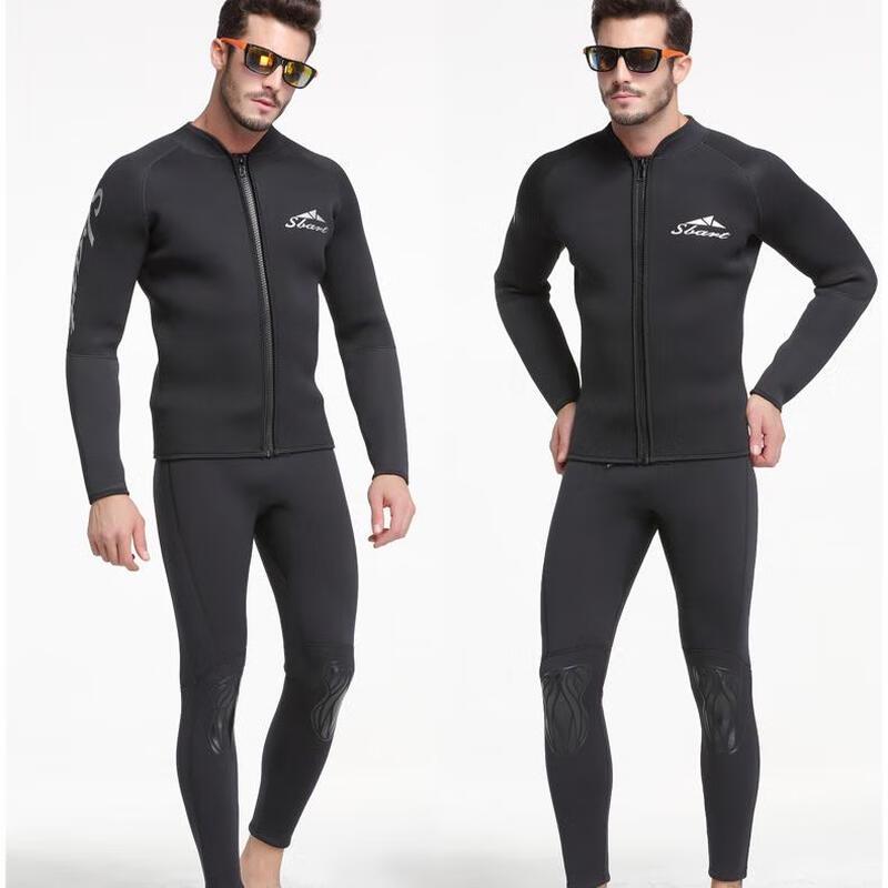 SBART 3MM Long Sleeve Split Diving Wetsuit Top