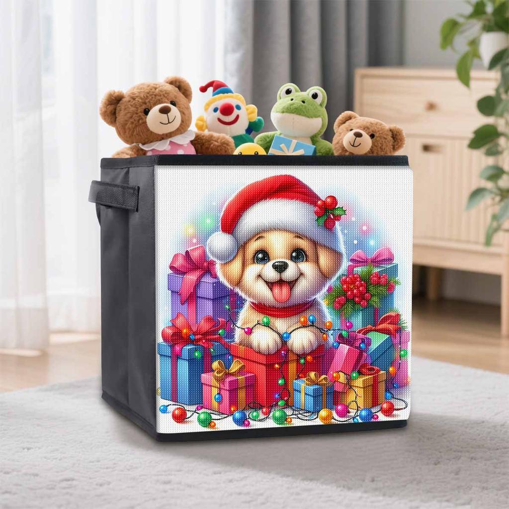 Geschenk Welpe 5D Diamant Malerei Aufbewahrungskorb Voll Runde Bohrmaschine Mosaik Diamant Stickerei Kreuzstich Sets Heimdekor Heimdekor