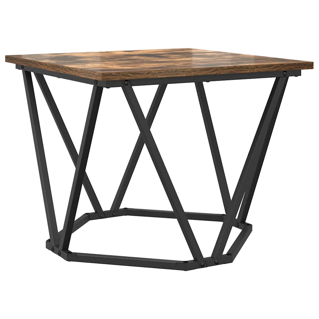 Side Table Set 2 Pcs Smoked Oak