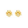 French retro three-dimensional flower earrings women's design stud earrings autumn and winter temperament earrings