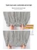 Women's 2026 Summer Ice Silk Striped Wide-Leg Pants: High-Waisted, Loose, Casual, Cotton-Linen, Floor-Length, Straight-Leg Fit