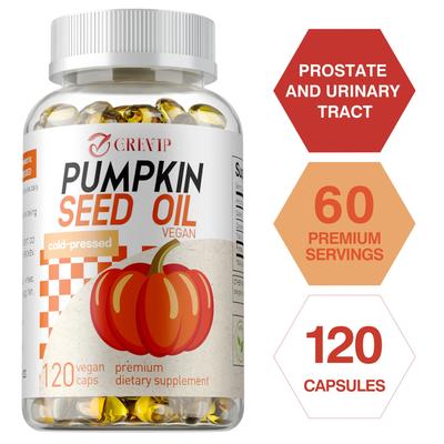 Pumpkin Seed Oil Softgels, 500 Mg, Cold-pressed, Unrefined, Support Bladder and Prostate Health.