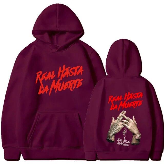 2022 NEW Printed Hoodies Sweatshirt Coat Real Hasta La Muerte casual Tracksuit Costume Unisex Women Clothing Anime Pullover Hoodie Unisex