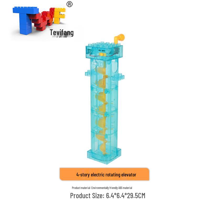 Large Particle Ball Track Building Blocks for Kids