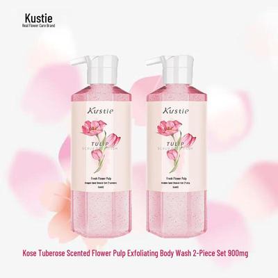 Tulip Petal Scrub Shower Gel Twin Pack 900g