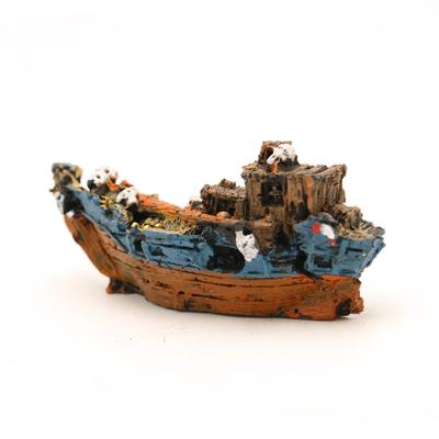 Aquarium Fish Tank Landscaping Ship Wreck Ship Vintage Resin Design Boat Aquarium Accessories Home Fish Tank Decorations