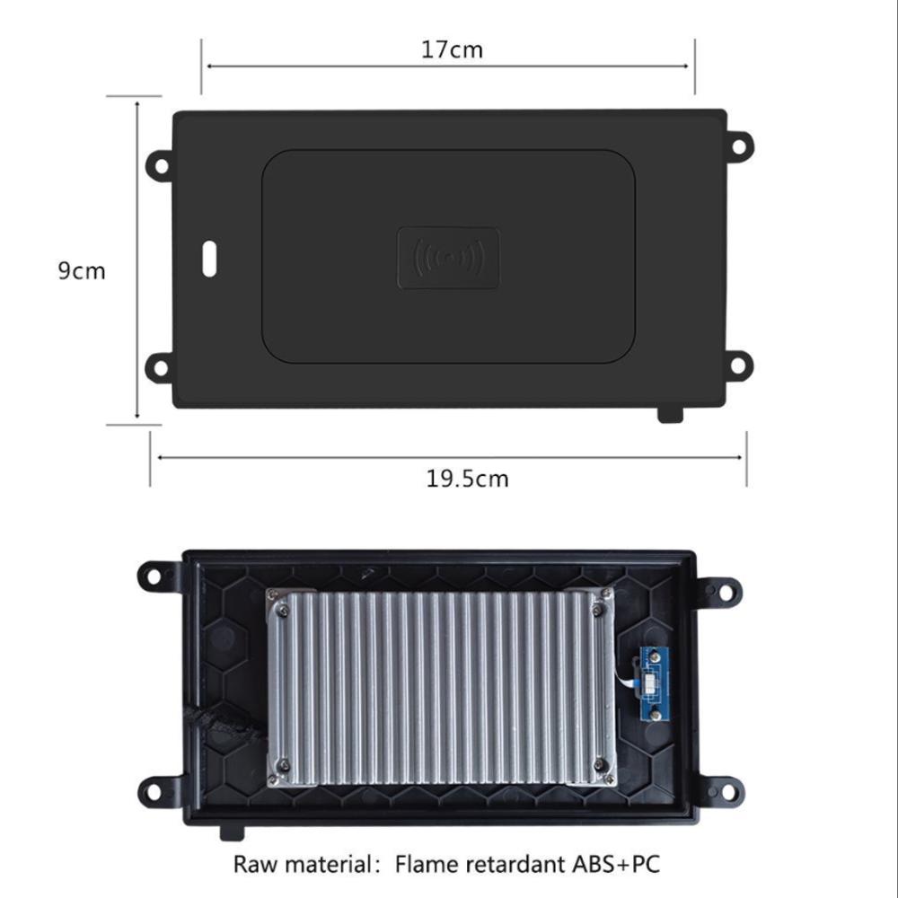 15W Car Wireless Charging Pad for Mercedes Benz S Class W223 500 2021~2024 2025 2025 Phone Fast Charger Tray Plate Accessories