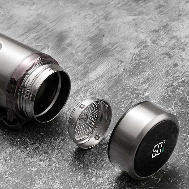 1000 ml Termos z wyświetlaczem o dużej pojemności Inteligentny kubek do herbaty Butelka próżniowa Przenośny kubek podróżny ze stali nierdzewnej