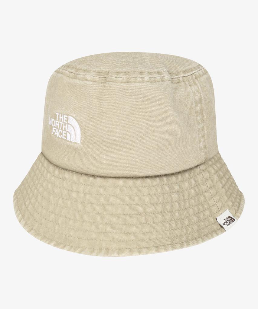 Noseupeiseu Ne3Hs00M White Label Logo Bucket Hat Beige