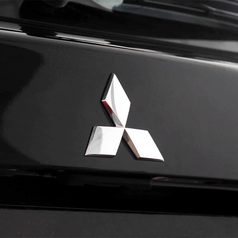 Bil Fronthette Emblemer Bakre Bagasjerom Merke Klistremerke for Mitsubishi Lancer 9 Pajero ASX Outlander Galant Mirage Tilbehør Dekal Logo