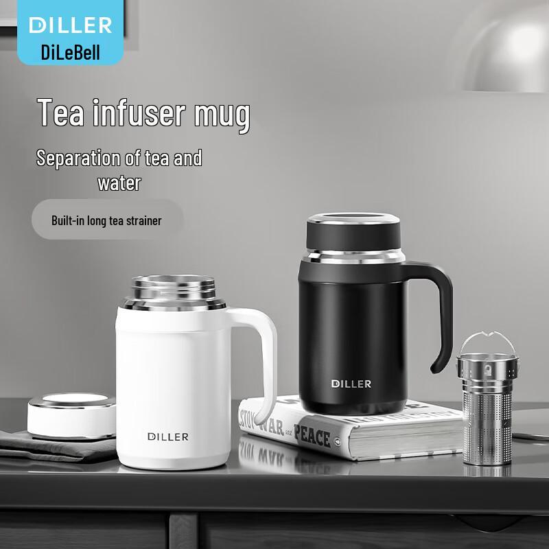 Diller 580ml Stainless Steel Insulated Bottle with Tea Infuser