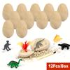 A Set of Dinosaur Fossil Excavation Eggs - 12 Unique Dinosaur Eggs,Excavate Several Unique Dinosaur Eggs, an Archaeological Dinosaur Egg Kit