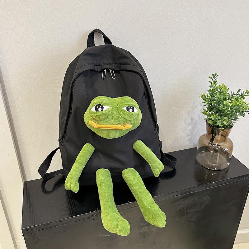 

Холщовый рюкзак Корейская версия Студенческий забавный рюкзак Школьный рюкзак для девочек