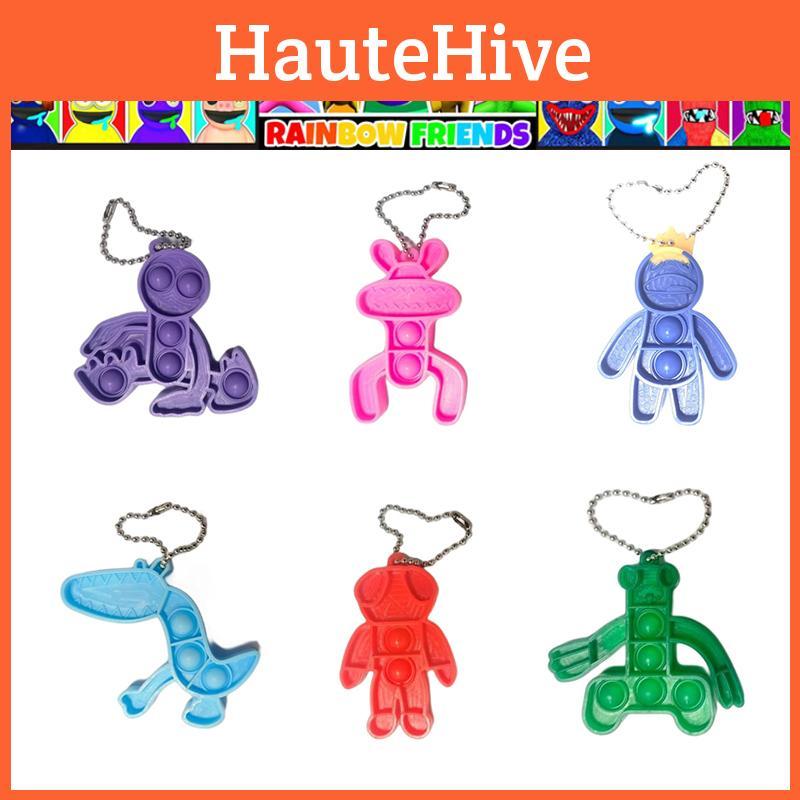 Roblox Rainbow Friends Keychain High Quality Silicone Bag Pendant Doll For Kids Xmas Gifts