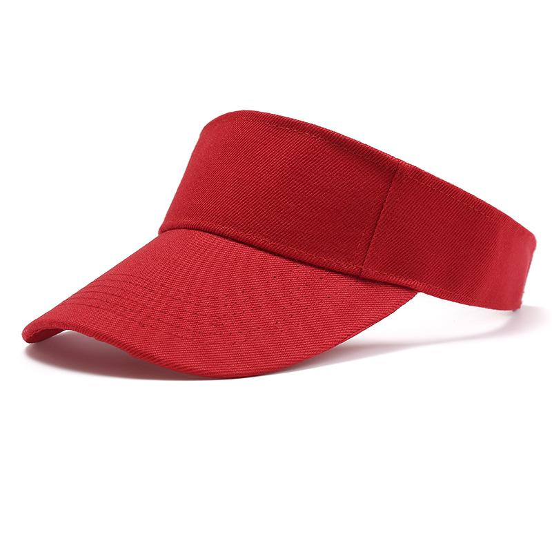 Outdoor-Sporthut, Sommer-Sonnenhut für Herren und Damen, Baumwolle, verstellbares Visier, UV-Schutz, Oberteil leer, solide Sportmütze, Tennis, Golf, Laufen