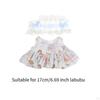 17cm Doll Dress Costumes Educational Stylish Soft Plush Accessories for Kids Birthday Gift
